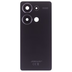 Задняя крышка для Xiaomi Redmi Note 13 Pro 4G (23117RA68G) (черный) (в сборе со стеклом камеры) (ORIG100)