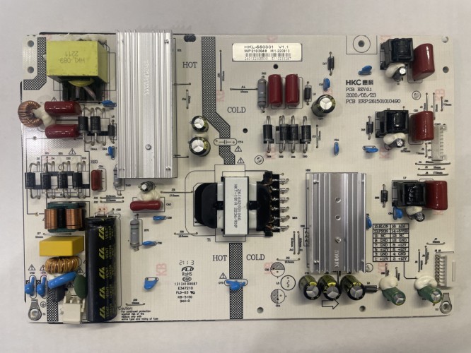 Блок питания HKL-550301 V1.1 WP2103048 MI1-220913 261501010490 Realme TV 55 RMV2001