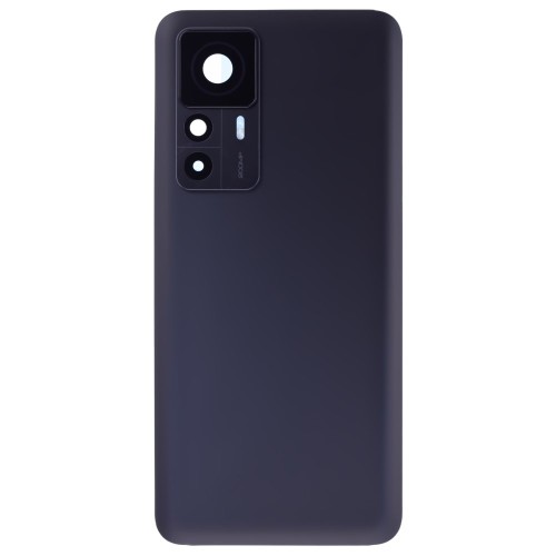 Задняя крышка для Xiaomi 12T Pro (22081212UG) (черный) (в сборе со стеклом камеры)