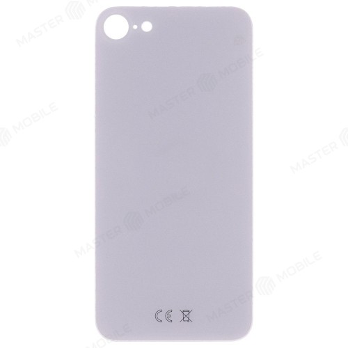 Задняя крышка для Apple iPhone SE 2020 (белый) (с широким отверстием) (Premium)