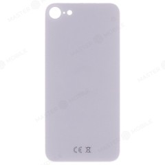 Задняя крышка для Apple iPhone SE 2020 (белый) (с широким отверстием) (Premium)