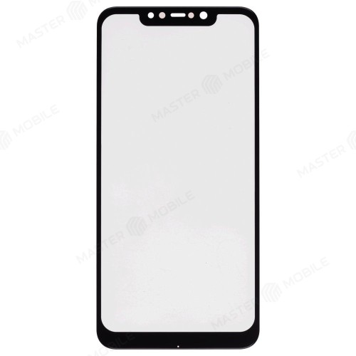 Стекло модуля для Xiaomi Pocophone F1 (M1805E10A) + OCA (черный)