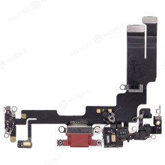Шлейф для Apple iPhone 14 с комп. + разъем зарядки + микрофон (красный) (ORIG100)