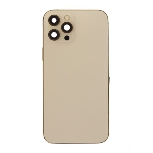 Корпус для Apple iPhone 12 Pro Max (золотистый) (в сборе) (ORIG100) (Снятый) (возможен дефект ЛКП)