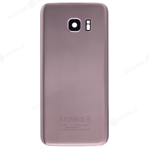 Задняя крышка для Samsung G935 Galaxy S7 Edge (розовый) (в сборе со стеклом камеры)