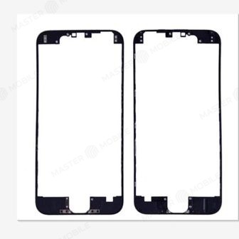 Стекло модуля для Apple iPhone 6 (черный) (в рамке)