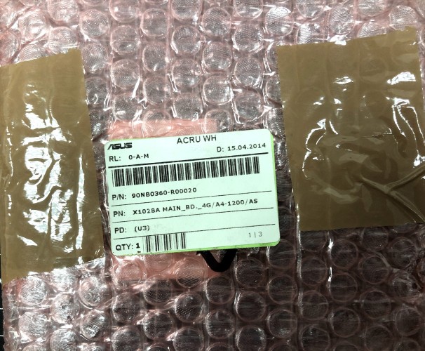 Материнская плата, mb, для ASUS X102BA Rev: 2.0, A4-1200, 4GB