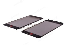 Стекло модуля для Apple iPhone 6s Plus (черный) (в рамке)