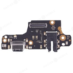 Нижняя плата для Xiaomi Redmi Note 9 Pro (M2003J6B2G) / Redmi Note 9S (M2003J6A1G) с комп. + разъем зарядки + разъем гарнитуры