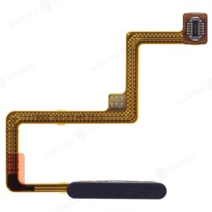 Шлейф для Xiaomi Redmi Note 11 Pro+ 5G (21091116UG) с комп. + сканер отпечатка пальца (кнопка включения) (черный)