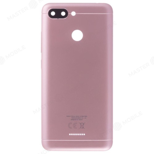 Задняя крышка для Xiaomi Redmi 6 (M1804C3DG) (Global Version / 2 SIM) (розовый) (в сборе со стеклом камеры)