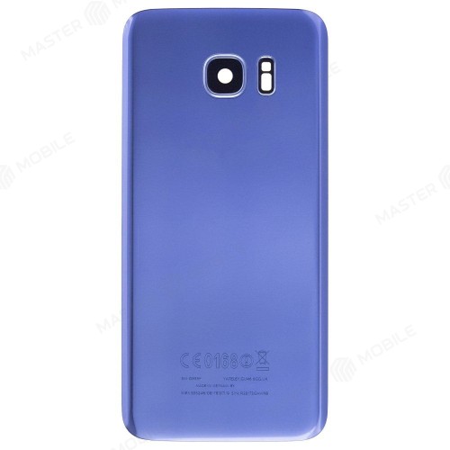 Задняя крышка для Samsung G935 Galaxy S7 Edge (синий) (в сборе со стеклом камеры)