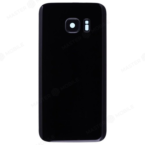 Задняя крышка для Samsung G930 Galaxy S7 (черный) (в сборе со стеклом камеры)