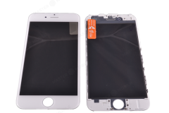 Стекло модуля для Apple iPhone 6 + OCA + Polaris (белый) (в рамке)