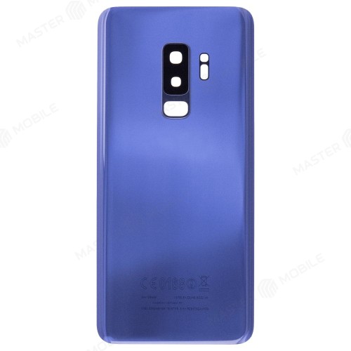 Задняя крышка для Samsung G965 Galaxy S9+ (синий) (в сборе со стеклом камеры)