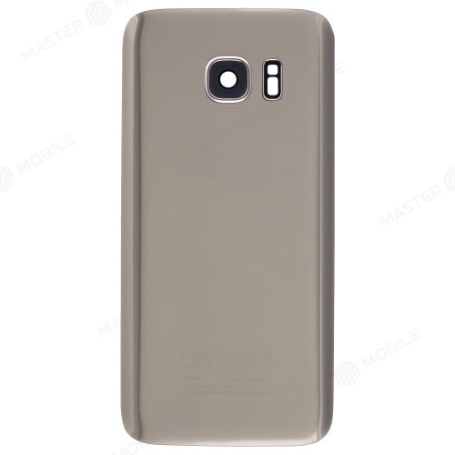 Задняя крышка для Samsung G930 Galaxy S7 (золотистый) (в сборе со стеклом камеры)