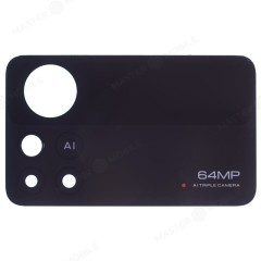 Стекло задней камеры для Xiaomi Poco X4 Pro 5G (2201116PG) (без рамки) (черный)