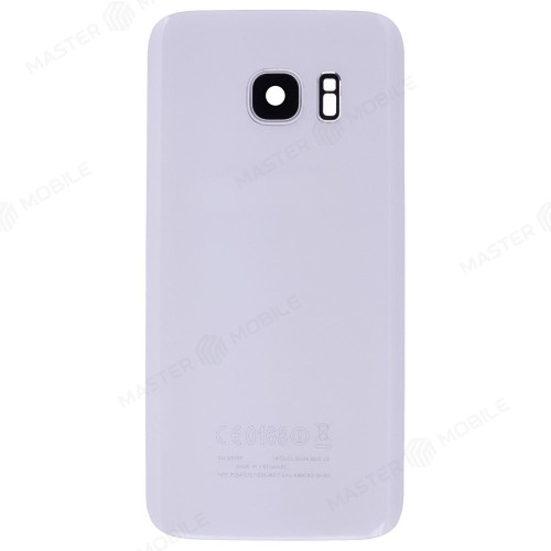 Задняя крышка для Samsung G930 Galaxy S7 (белый) (в сборе со стеклом камеры)