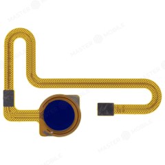 Шлейф для Xiaomi Redmi Note 8 (M1908C3JG) / Redmi Note 8 2021 (M1908C3JGG) с комп. + сканер отпечатка пальца (синий)
