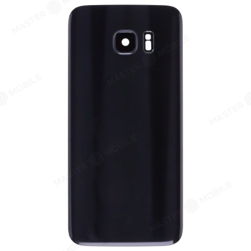 Задняя крышка для Samsung G935 Galaxy S7 Edge (черный) (в сборе со стеклом камеры)