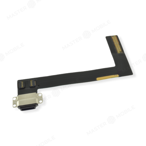 Шлейф для Apple iPad Air 2 (A1566/A1567) с комп. + разъем зарядки (черный)
