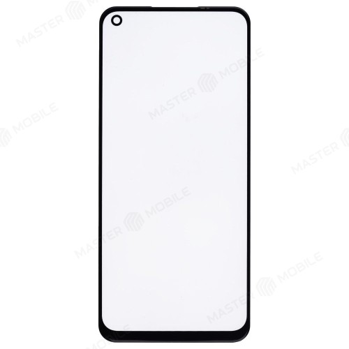 Стекло модуля для Realme 6 (RMX2001) / 8 5G (RMX3241) + OCA (черный)