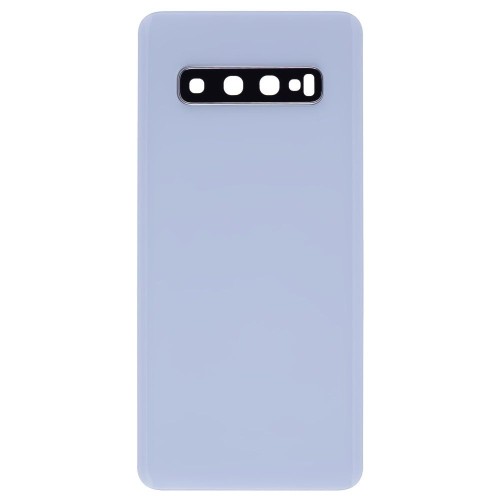Задняя крышка для Samsung G973 Galaxy S10 (белый) (в сборе со стеклом камеры)