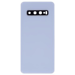 Задняя крышка для Samsung G973 Galaxy S10 (белый) (в сборе со стеклом камеры)