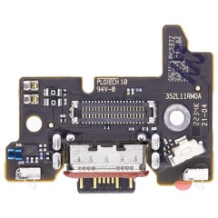 Нижняя плата для Xiaomi Poco F4 (22021211RG) с комп. + разъем зарядки + микрофон (ORIG100)