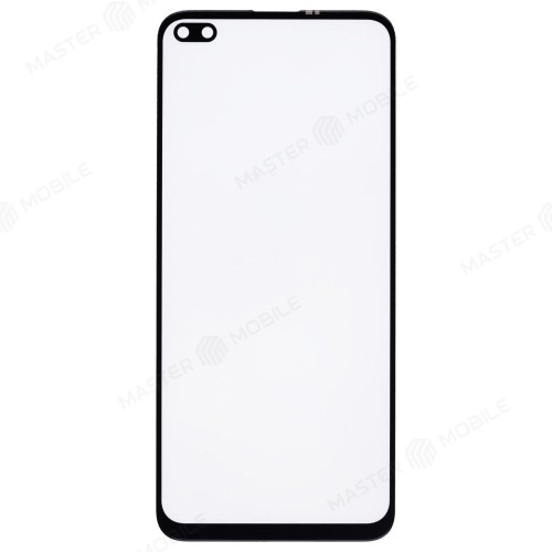 Стекло модуля для Realme 6 Pro (RMX2063) + OCA (черный)