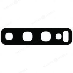 Стекло задней камеры для Samsung G973 Galaxy S10 / G975 Galaxy S10+ (без рамки) (черный)