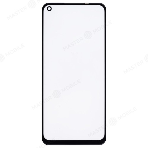 Стекло модуля для Realme 6s (RMX2002) + OCA (черный)