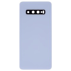 Задняя крышка для Samsung G975 Galaxy S10+ (белый) (в сборе со стеклом камеры)