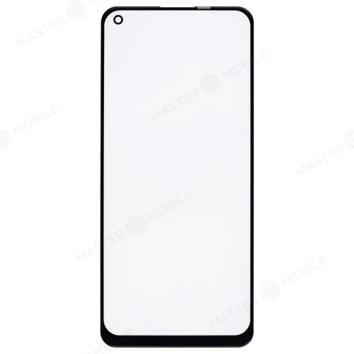 Стекло модуля для Realme 8 4G (RMX3085) / 8 Pro (RMX3081) / OPPO Reno 5 Lite (CPH2205) / A74 4G (CPH2219) + OCA (черный)