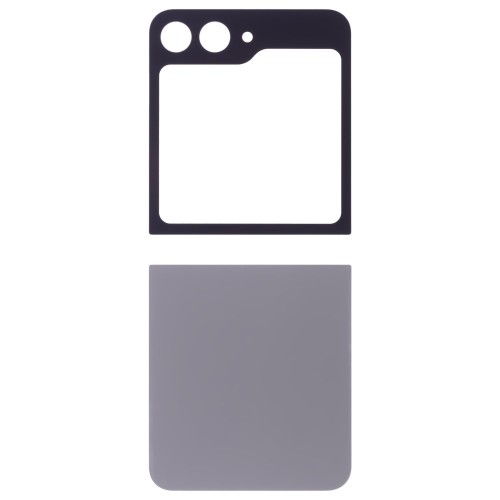 Задняя крышка для Samsung F741 Galaxy Z Flip 6 (серебристый) (комплект)
