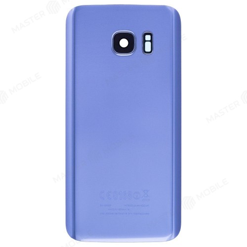 Задняя крышка для Samsung G930 Galaxy S7 (синий) (в сборе со стеклом камеры)
