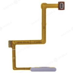 Шлейф для Xiaomi Poco F4 GT (21121210G) с комп. + сканер отпечатка пальца (серебристый)