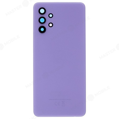 Задняя крышка для Samsung A325 Galaxy A32 (фиолетовый) (в сборе со стеклом камеры)