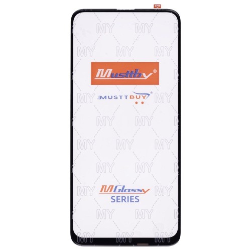 Стекло модуля для Huawei P Smart Z (STK-LX1) / Honor 9X/9X Premium / Y9s (STK-L21) / Y9 Prime 2019 + OCA (черный) (Musttby)