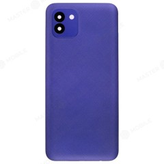 Задняя крышка для Samsung A035 Galaxy A03 (синий) (в сборе со стеклом камеры)