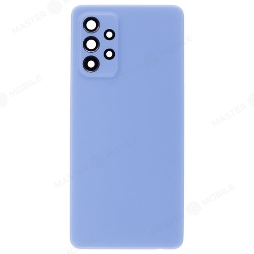 Задняя крышка для Samsung A525 Galaxy A52 / A526 Galaxy A52 5G / A528 Galaxy A52s (голубой) (в сборе со стеклом камеры)