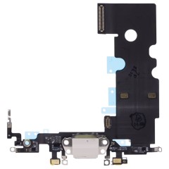 Шлейф для Apple iPhone SE 2022 с комп. + разъем зарядки + микрофон (белый) (ORIG100)