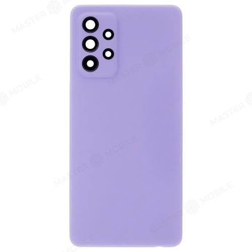 Задняя крышка для Samsung A525 Galaxy A52 / A526 Galaxy A52 5G / A528 Galaxy A52s (фиолетовый) (в сборе со стеклом камеры)