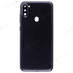 Задняя крышка для Samsung A115 Galaxy A11 (черный) (в сборе со стеклом камеры)