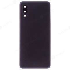 Задняя крышка для Samsung A022 Galaxy A02 (черный) (в сборе со стеклом камеры)