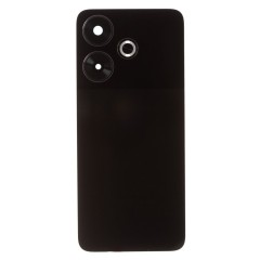 Задняя крышка для Xiaomi Poco M6 4G (2404APC5FG) (черный) (в сборе со стеклом камеры) (ORIG100)