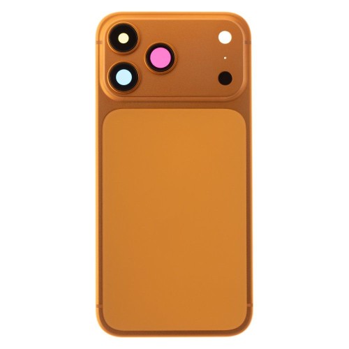 Корпус для Apple iPhone 14 Pro Max в дизайне Apple iPhone 17 Pro Max (оранжевый) (Premium)