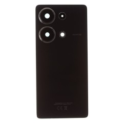 Задняя крышка для Xiaomi Poco M6 Pro 4G (2312FPCA6G) (черный) (в сборе со стеклом камеры) (ORIG100)
