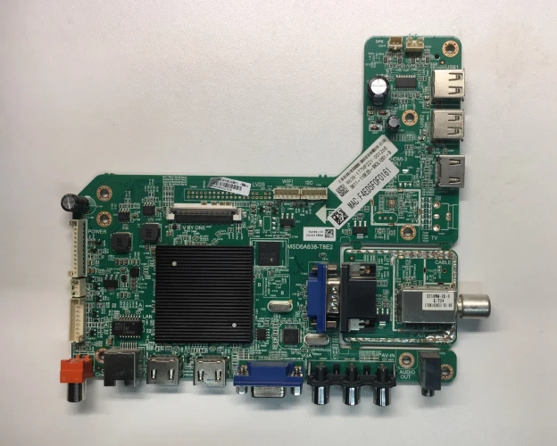 Материнская плата MSD6A638-T8E2, для телевизора Toshiba 43U7750EV с разъемами CN207 J104