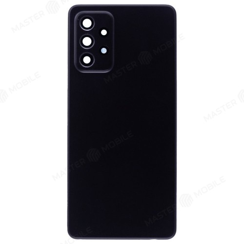 Задняя крышка для Samsung A725 Galaxy A72 (черный) (в сборе со стеклом камеры)